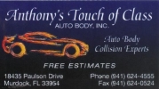 Anthony's Touch Of Class Collision Center